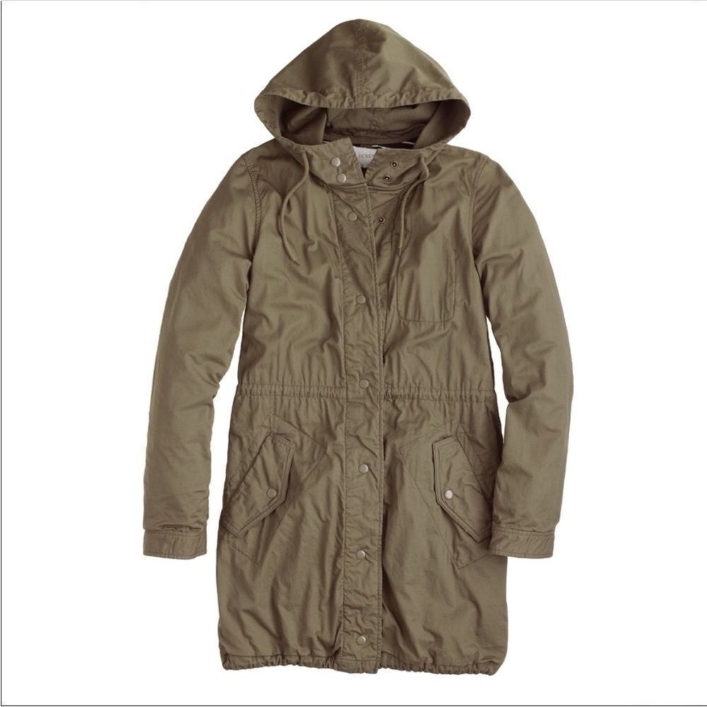 J. Crew Charlie Fatigue Anorak Parka Hooded Utility Barn Jacket Gorpcore Sz S
